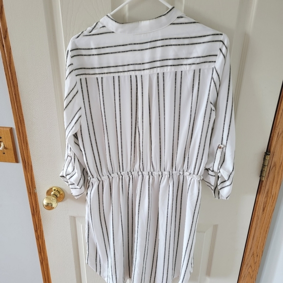 Dynamite white striped dress, size L - Picture 2 of 5